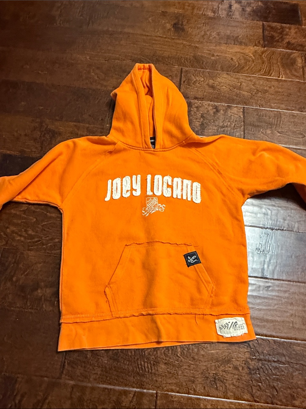 Nascar Joey Logano Orange Kids Hoodie